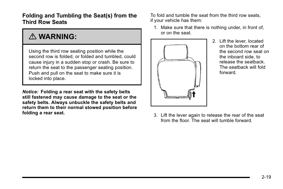 Warning | Cadillac 2010 Escalade User Manual | Page 51 / 614