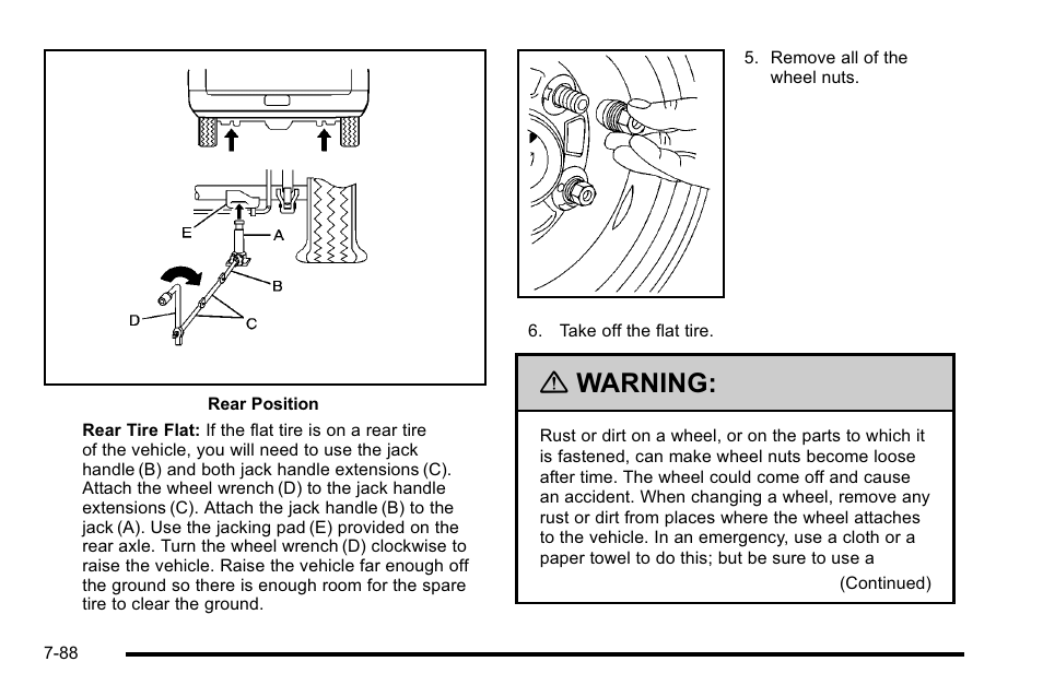 Warning | Cadillac 2010 Escalade User Manual | Page 534 / 614