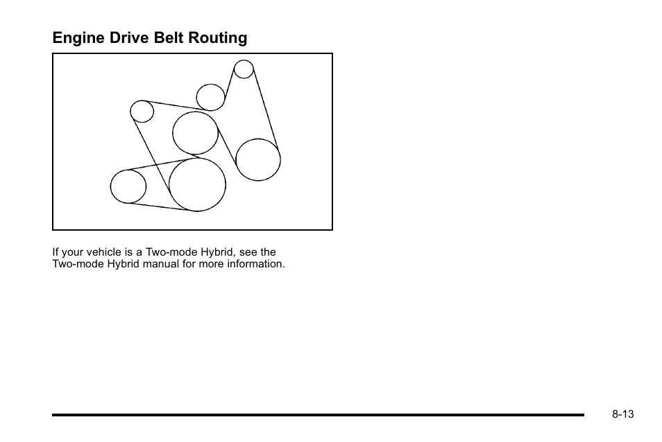 Engine drive belt routing, Drive belt routing -13 | Cadillac 2010 Escalade User Manual | Page 575 / 614