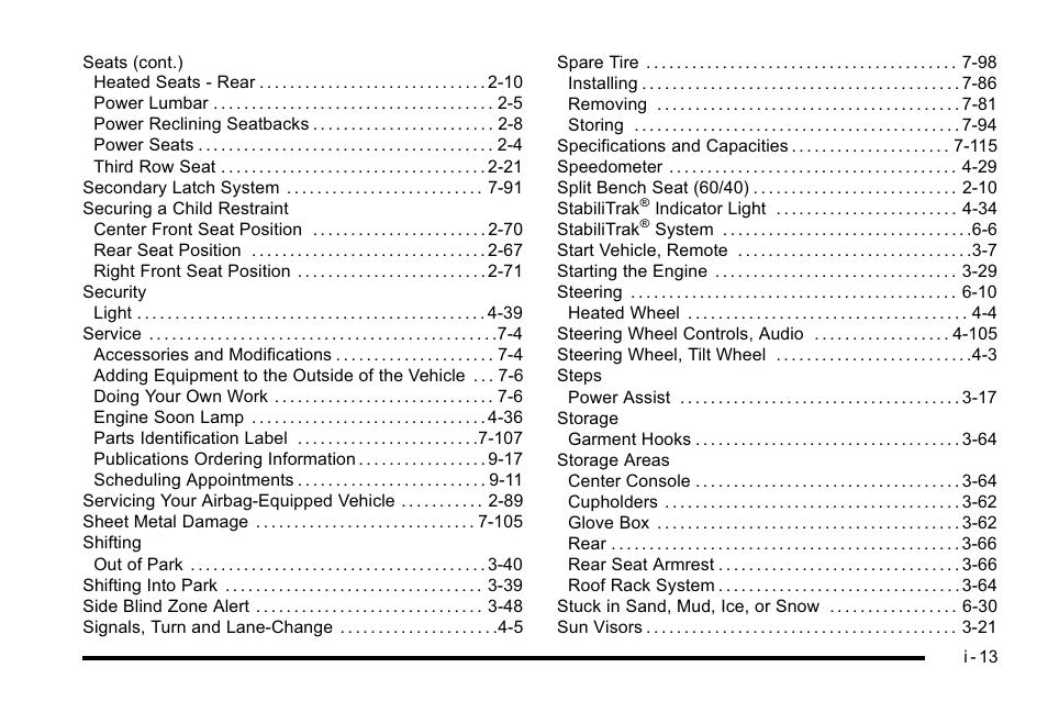 Cadillac 2010 Escalade User Manual | Page 611 / 614