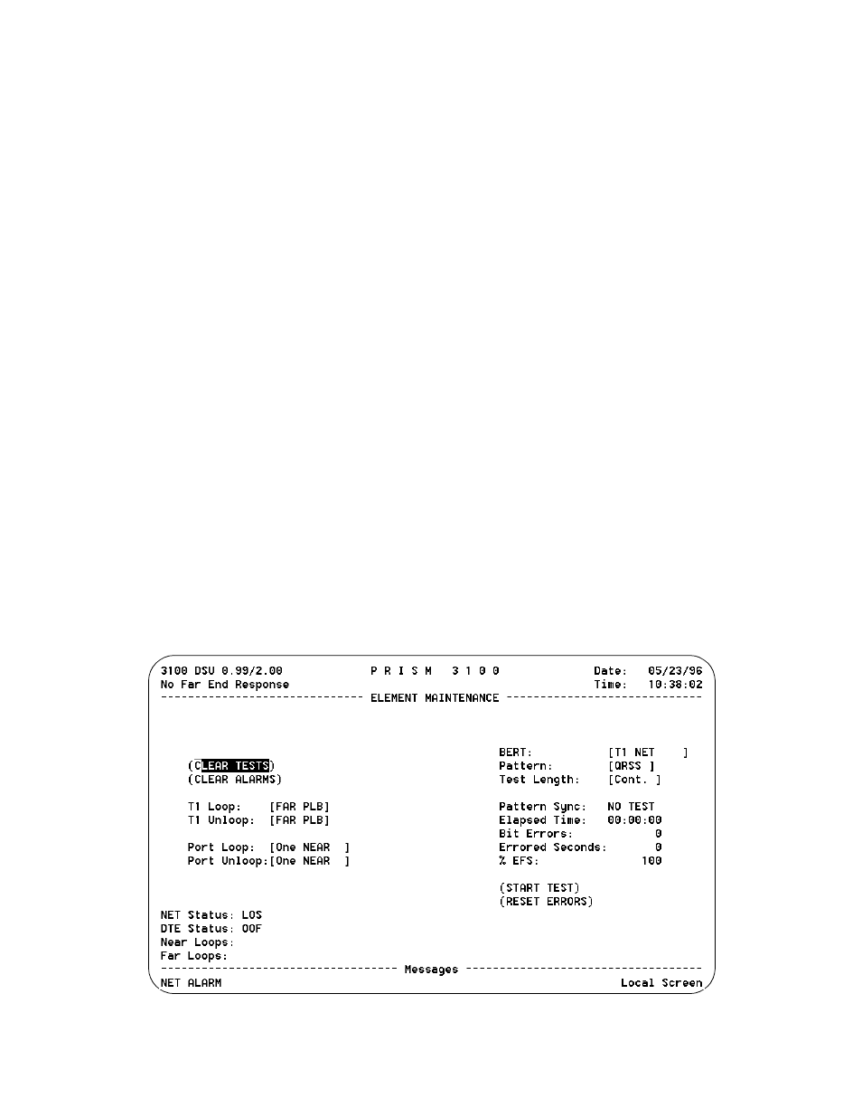 Element maintenance -6 | Verilink PRISM 3101 (34-00212) Product Manual User Manual | Page 22 / 47