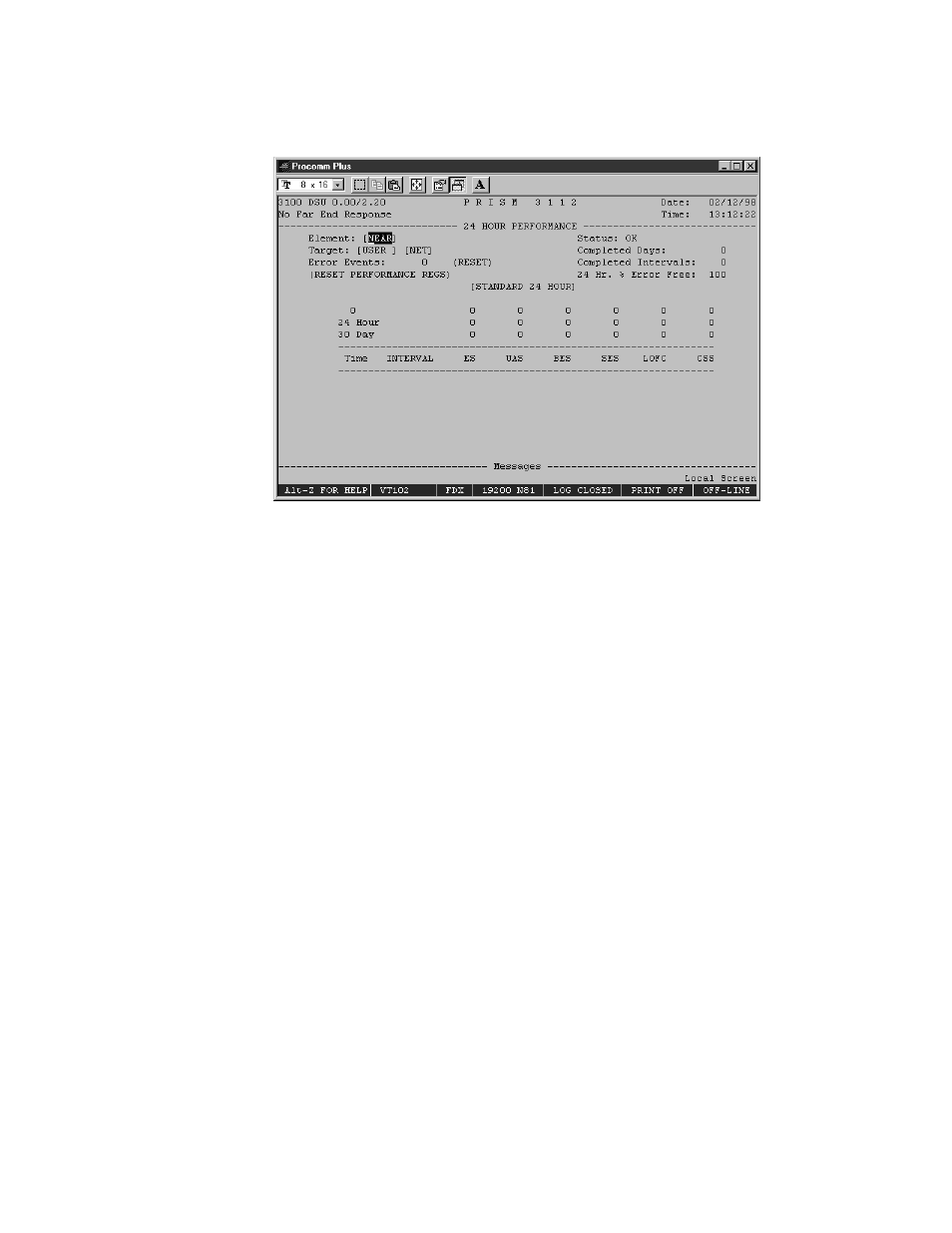 Performance, Element target | Verilink PRISM 3111 (34-00242) Product Manual User Manual | Page 58 / 104