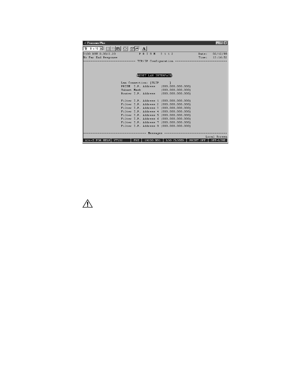 Tcp/ip configuration | Verilink PRISM 3111 (34-00242) Product Manual User Manual | Page 76 / 104