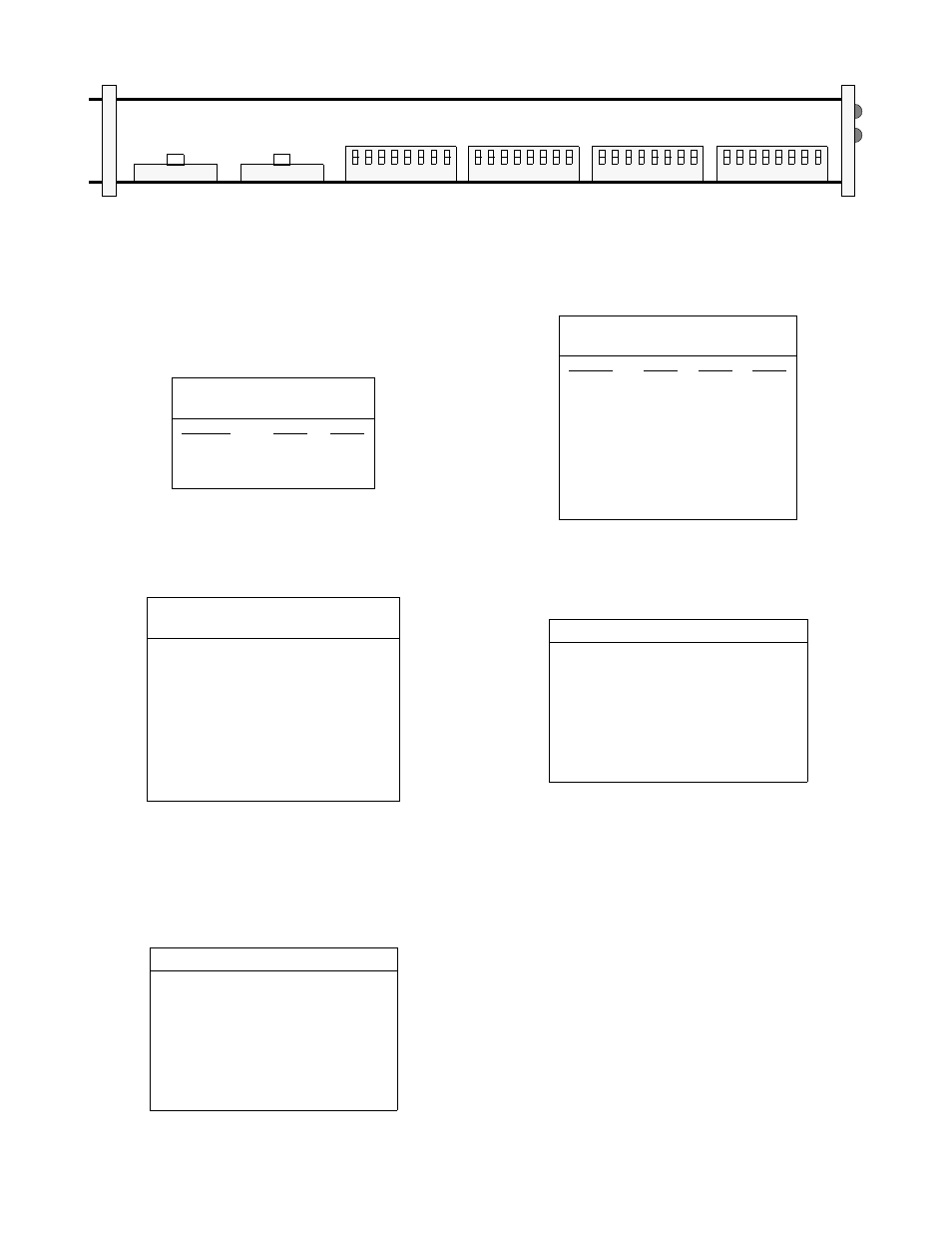 Timing source, Figure 2-2 top-edge view of the prism4001, Table 2-a timing source | Dds network rate, Table 2-b dds network rate, Dte line rate, Table 2-c dte line rate = 56 kbps, txport mode, Table 2-d dte line rate = 64 kbps, txport mode, Table 2-e dte rate=56 or 64 kbps, txport mode, a | Verilink PRISM 4001 (34-00244) Product Manual User Manual | Page 12 / 34