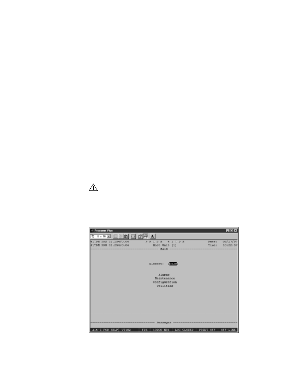 Terminal interface, Interface access, Interface conventions | Interface access interface conventions, Erminal, Nterface | Verilink PRISM 41TDM (34-00275.4) Product Manual User Manual | Page 37 / 81