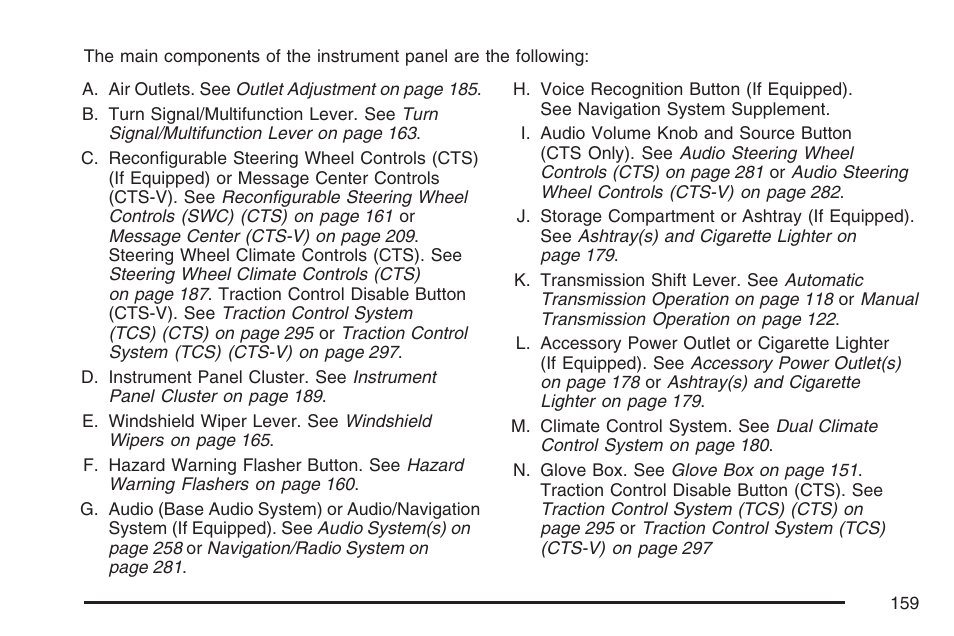 Cadillac CTS User Manual | Page 159 / 518