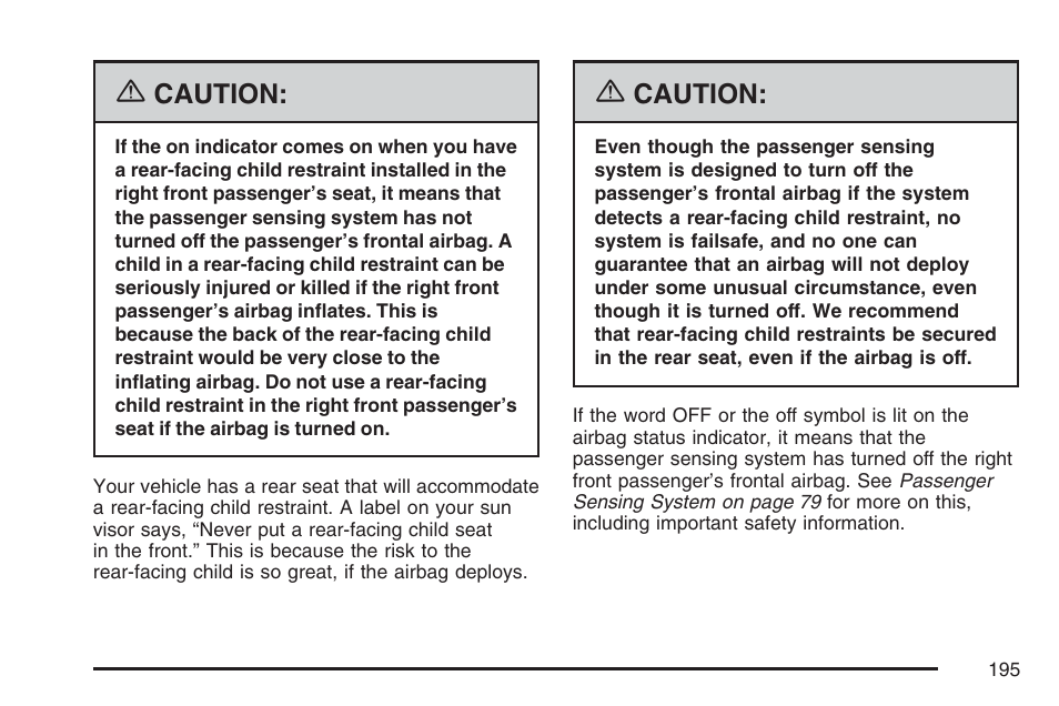 Cadillac CTS User Manual | Page 195 / 518