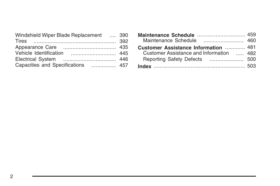 Cadillac CTS User Manual | Page 2 / 518
