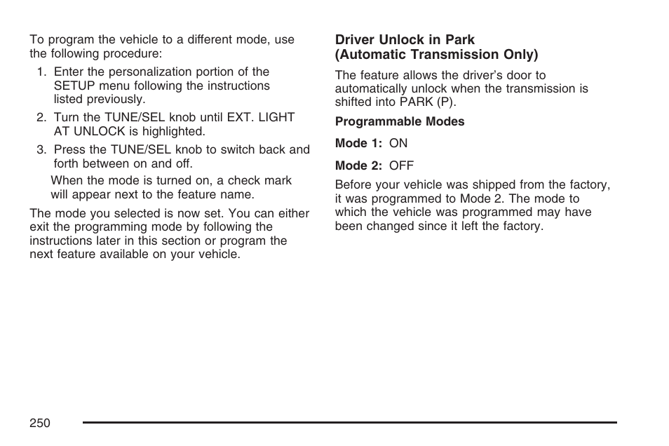 Cadillac CTS User Manual | Page 250 / 518