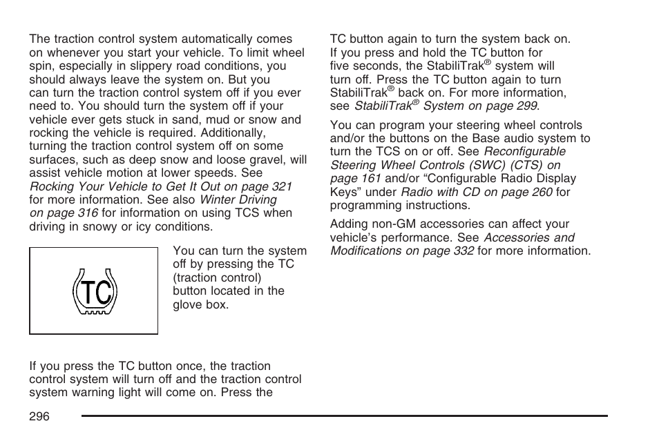 Cadillac CTS User Manual | Page 296 / 518