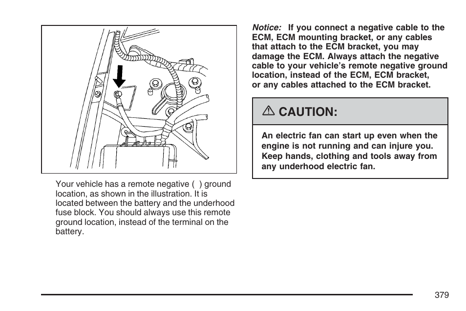 Caution | Cadillac CTS User Manual | Page 379 / 518