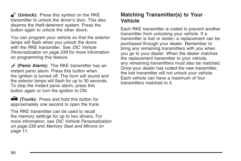 Cadillac CTS User Manual | Page 94 / 518