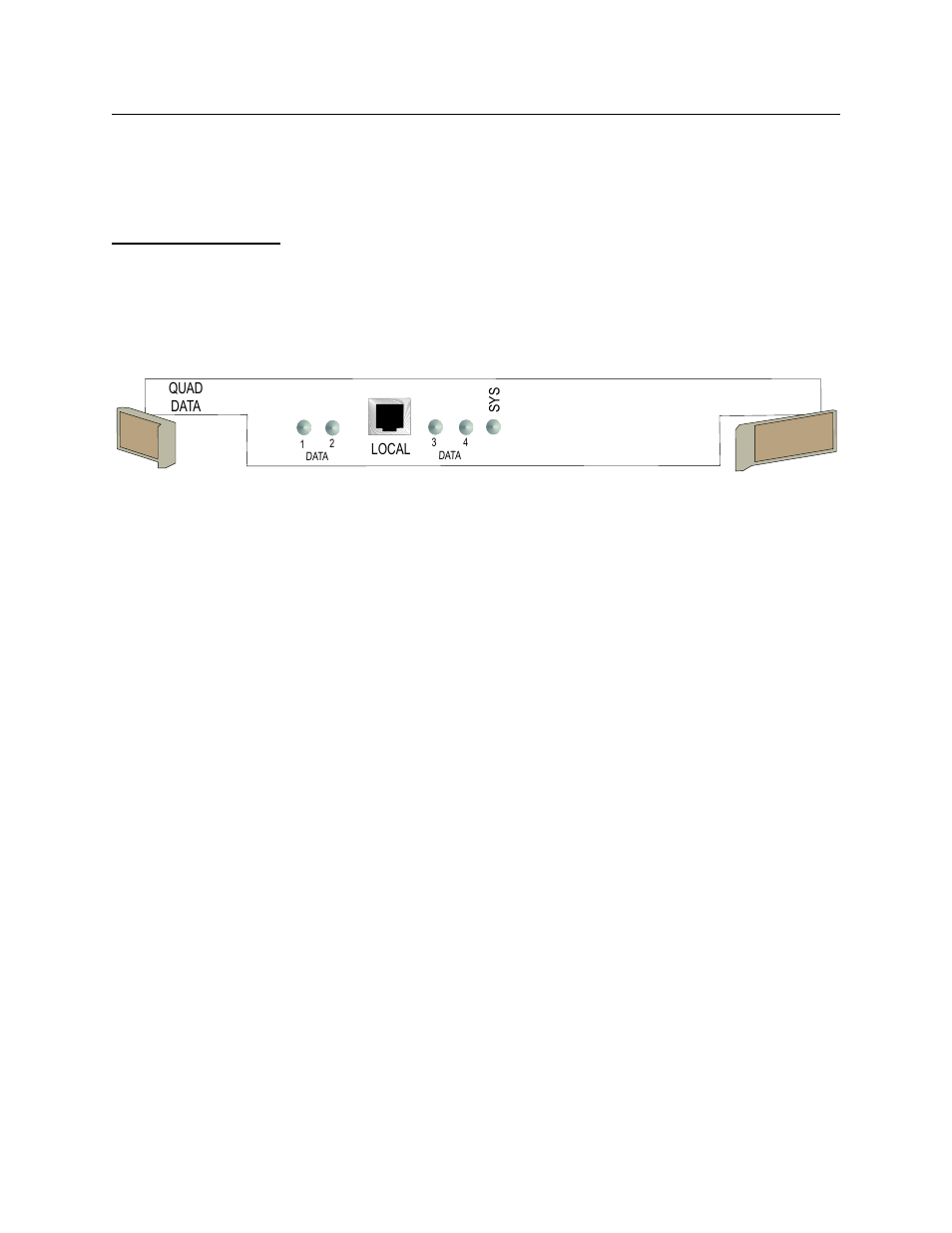 Components, Front module, Components -3 | Front module -3 | Verilink QUAD DATA (880-503319-001) Product Manual User Manual | Page 11 / 47