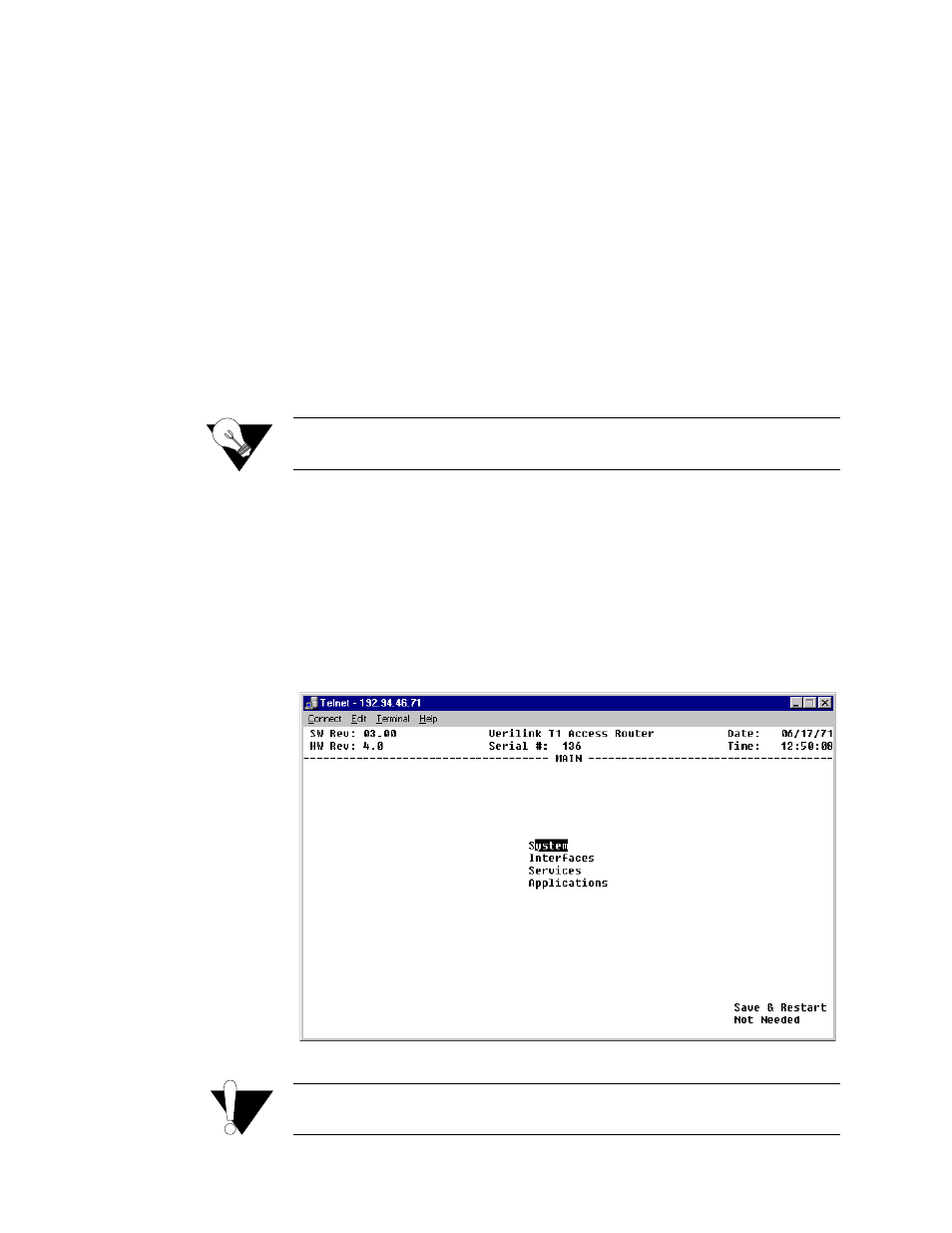 Menu structure, Menu structure -3 | Verilink T1 Access Router (34-00327) Product Manual User Manual | Page 111 / 197
