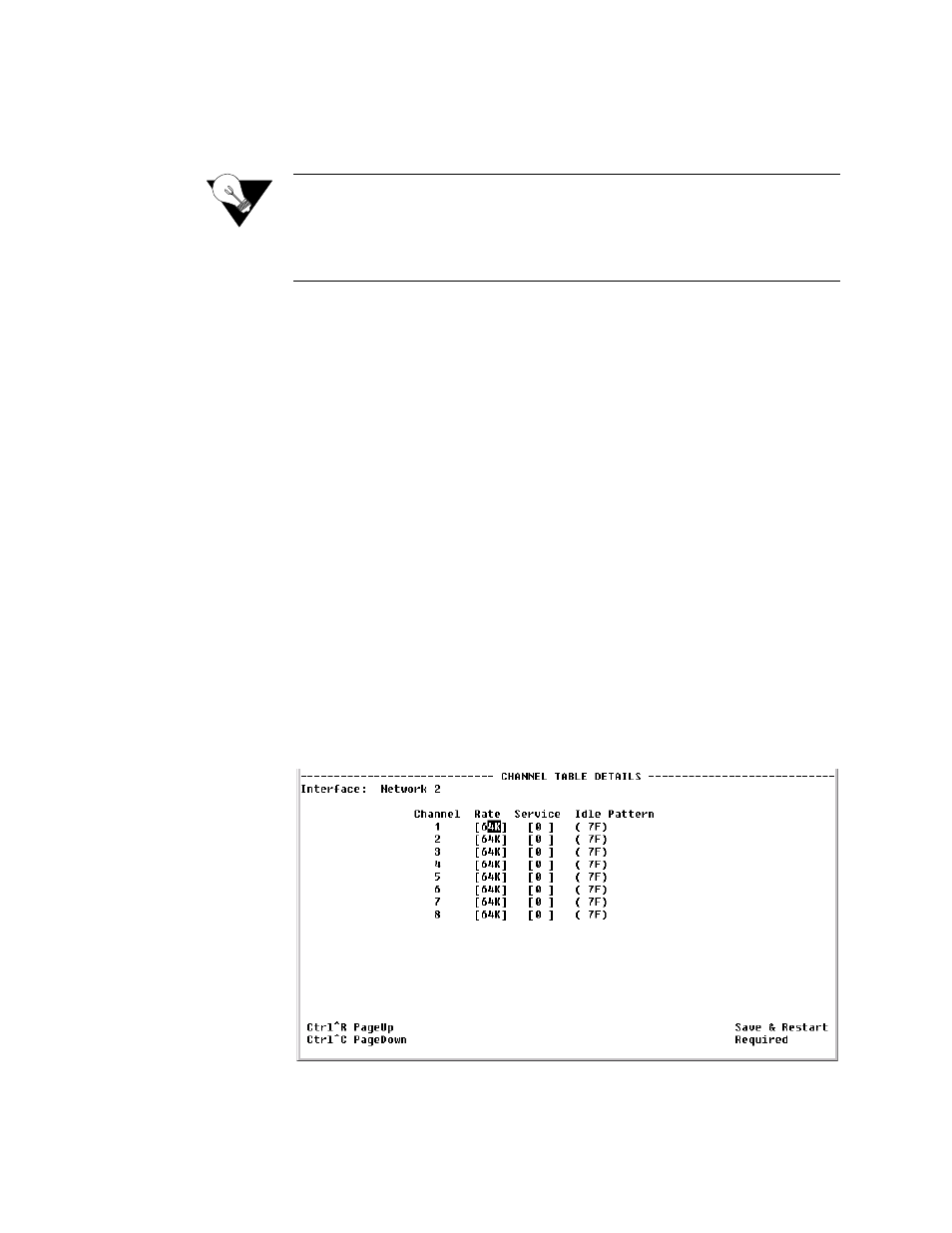 Channel table details screen, Channel table details screen -16 | Verilink T1 Access Router (34-00327) Product Manual User Manual | Page 124 / 197