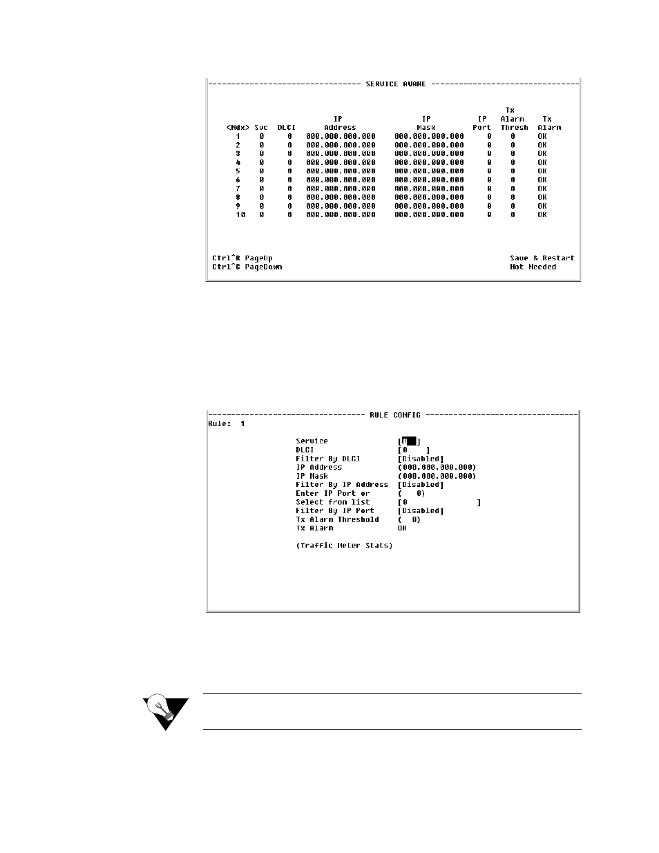 Rule configuration screen, Rule configuration screen -38 | Verilink T1 Access Router (34-00327) Product Manual User Manual | Page 146 / 197