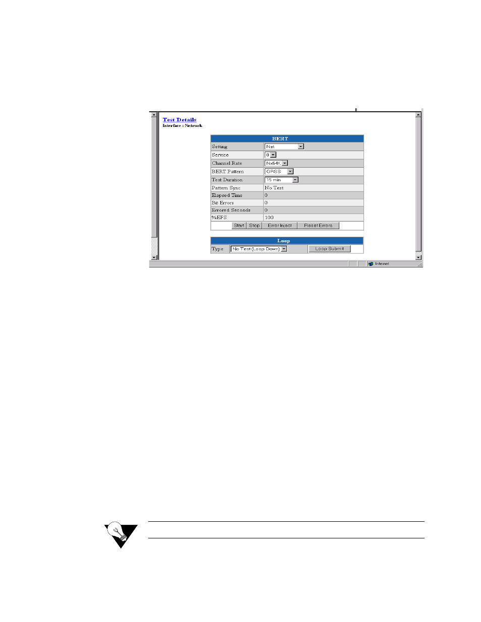 Test details screen, Test details screen -44 | Verilink T1 Access Router (34-00327) Product Manual User Manual | Page 72 / 197