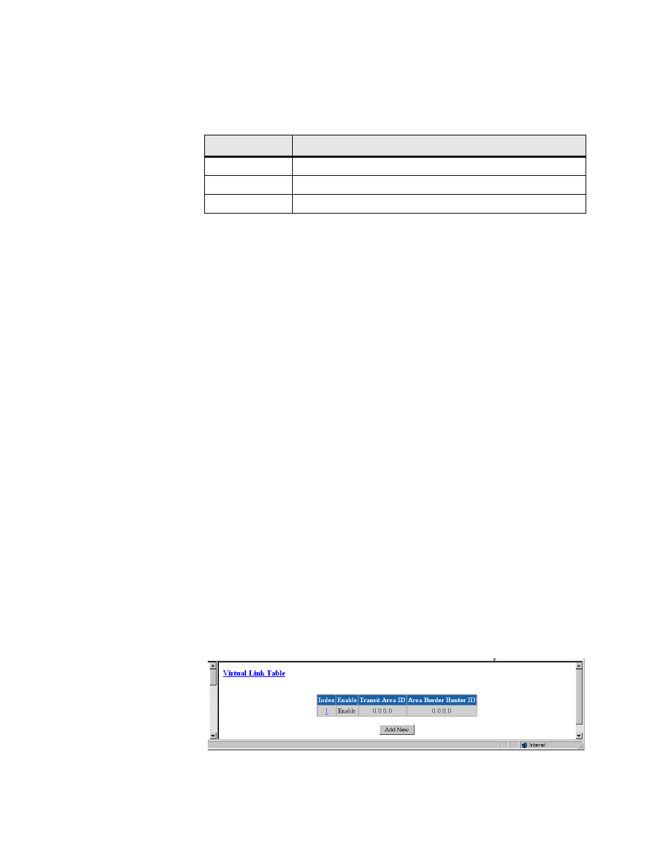 Virtual link table screen, Virtual link table screen -59 | Verilink T1 Access Router (34-00327) Product Manual User Manual | Page 87 / 197