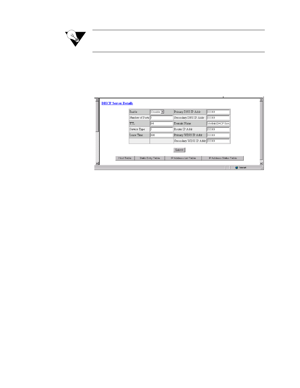 Dhcp server details screen, Dhcp server details screen -83 | Verilink WANsuite 5130 (34-00298.L) Product Manual User Manual | Page 115 / 263