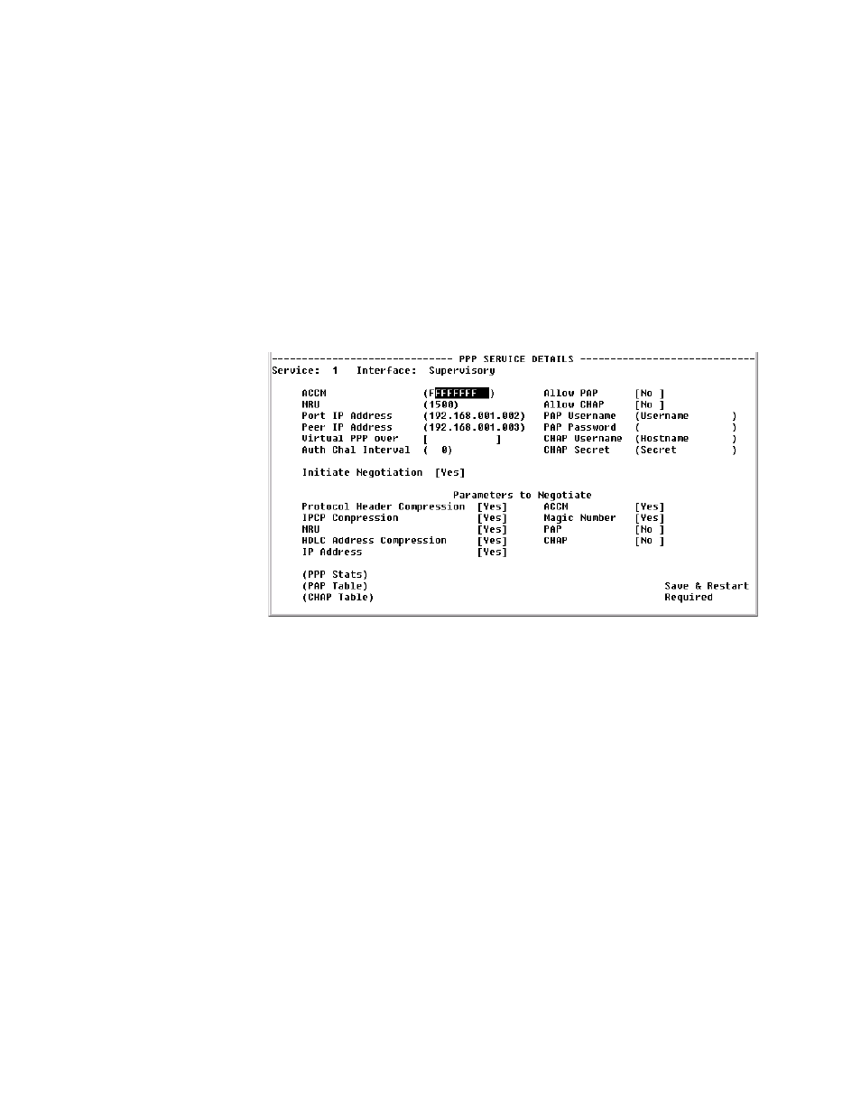 Ppp service details screen, Ppp service details screen -33 | Verilink WANsuite 5130 (34-00298.L) Product Manual User Manual | Page 161 / 263
