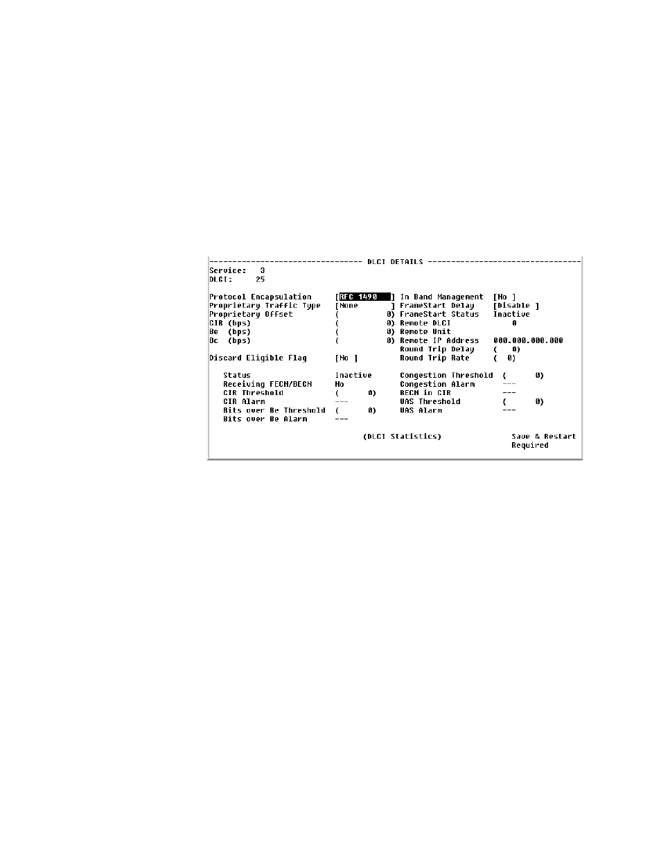Endpoint service details screen, Dlci details screen | Verilink WANsuite 5130 (34-00298.L) Product Manual User Manual | Page 172 / 263