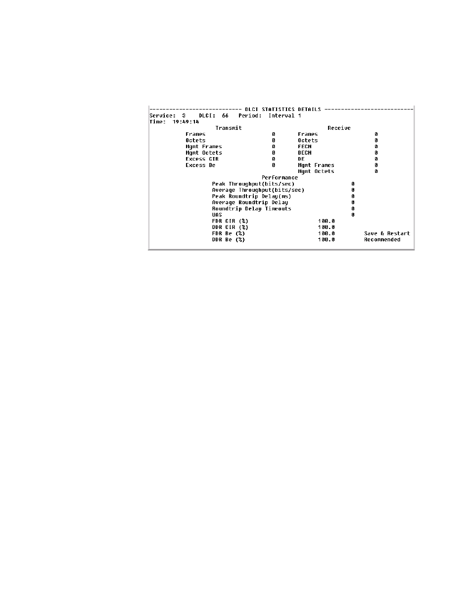 Dlci table screen, Dlci table screen -48 | Verilink WANsuite 5130 (34-00298.L) Product Manual User Manual | Page 176 / 263