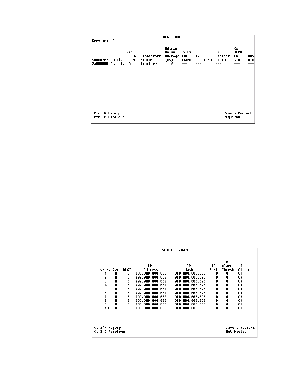 Service aware screen, Service aware screen -49 | Verilink WANsuite 5130 (34-00298.L) Product Manual User Manual | Page 177 / 263