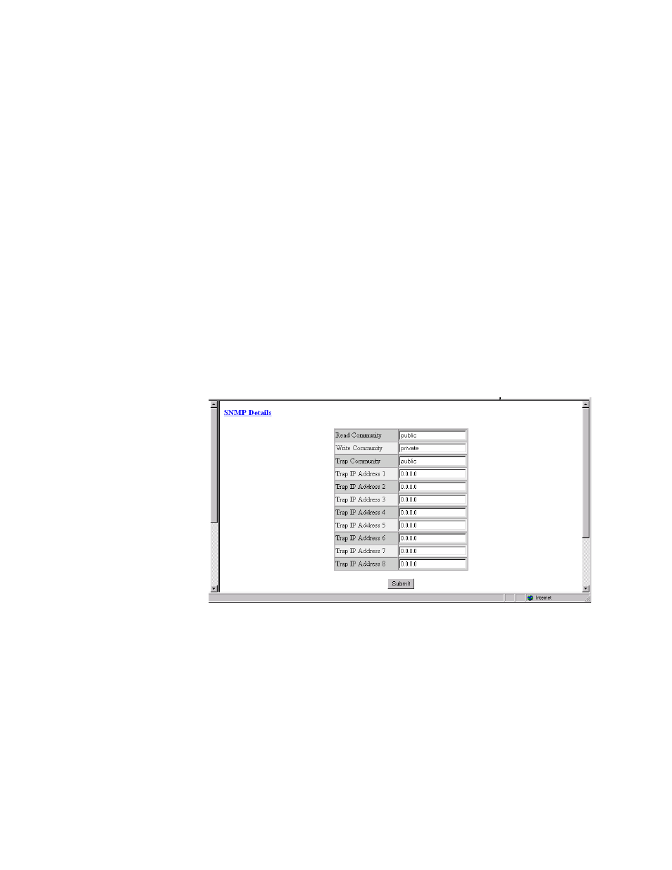 Snmp details screen, Snmp details screen -54 | Verilink WANsuite 5130 (34-00298.L) Product Manual User Manual | Page 86 / 263