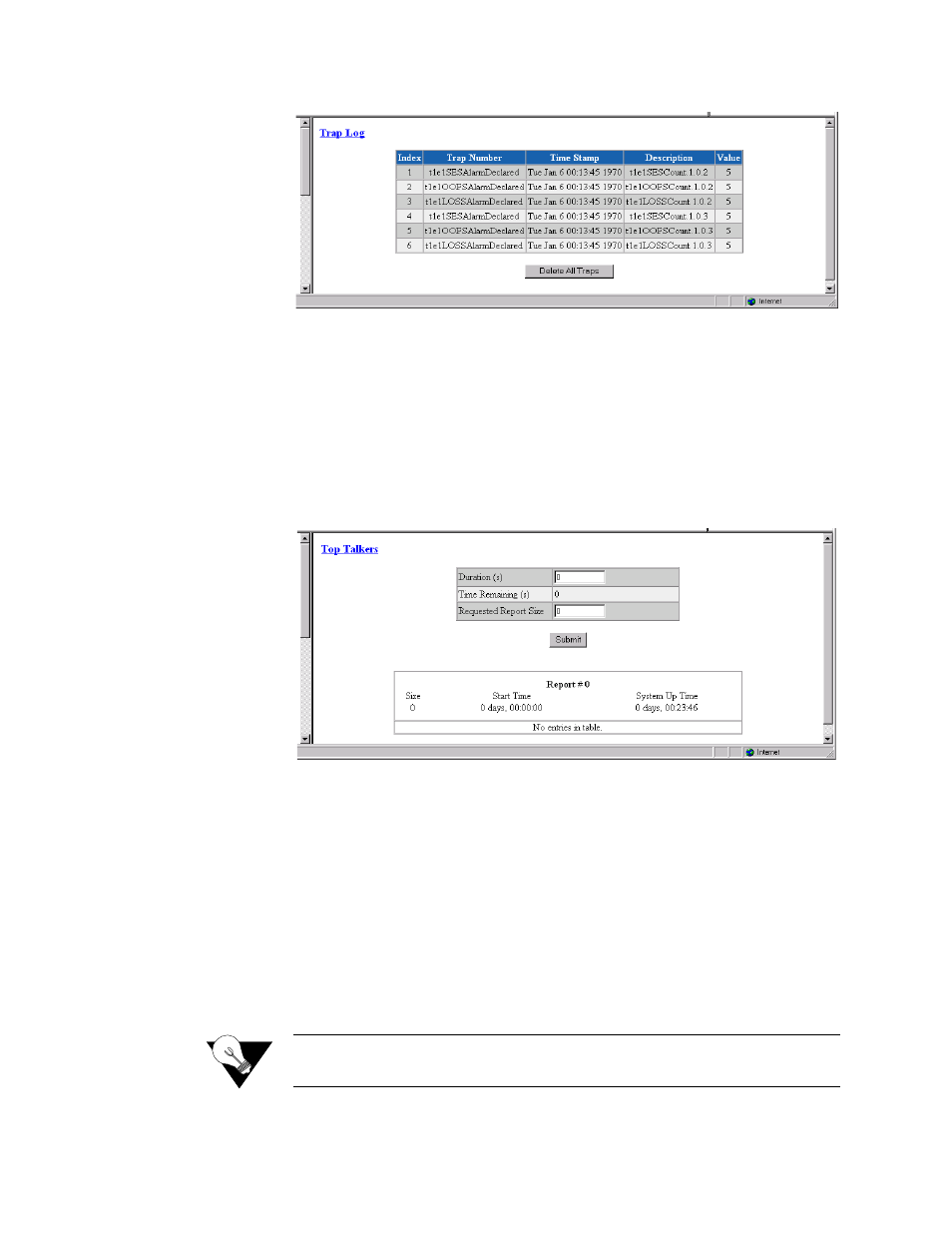 Top talkers, Top talkers -60 | Verilink WANsuite 5130 (34-00298.L) Product Manual User Manual | Page 92 / 263