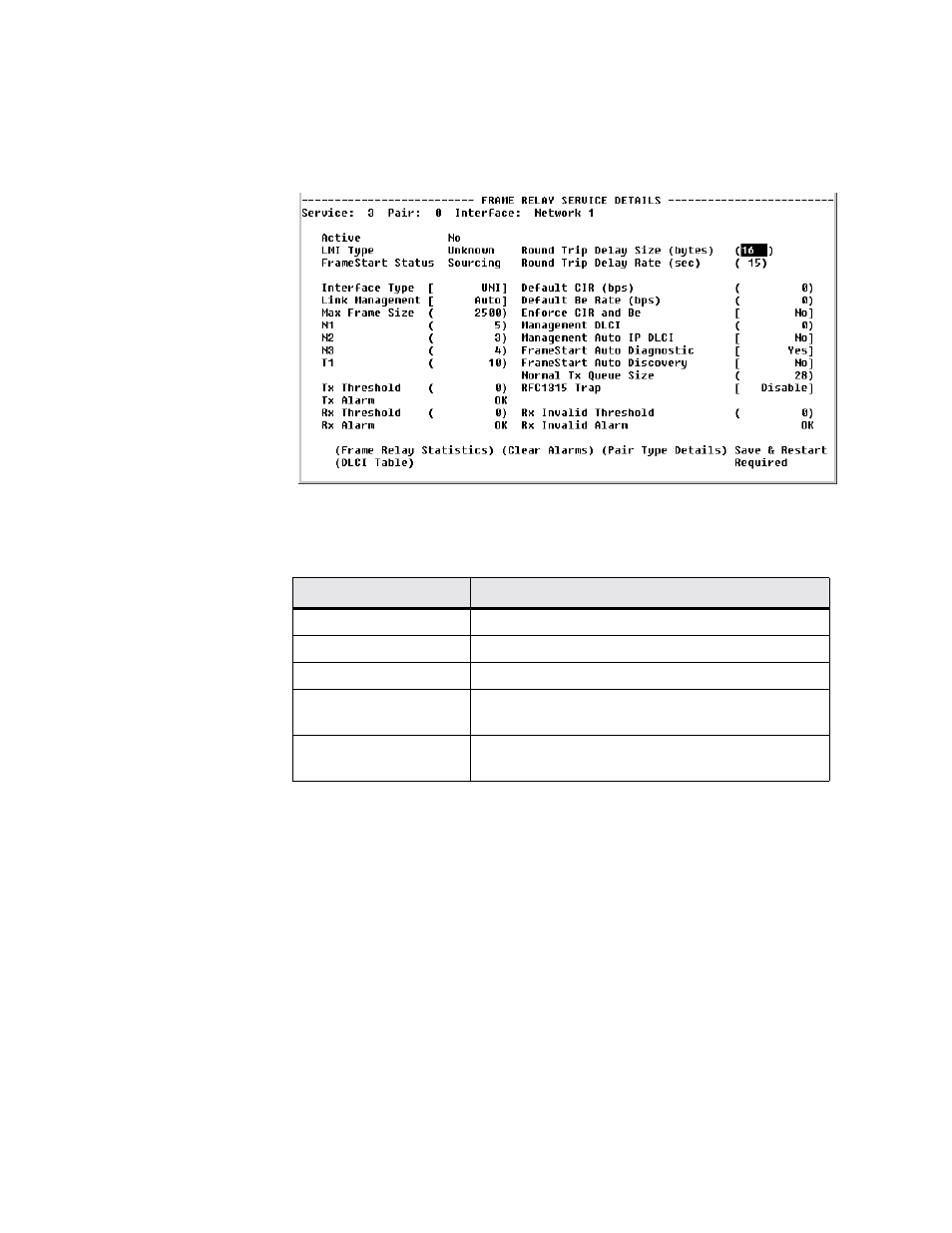 Frame relay service details screen, Frame relay service details screen -27 | Verilink WANsuite 5165 (34-00301.H) Product Manual User Manual | Page 151 / 235
