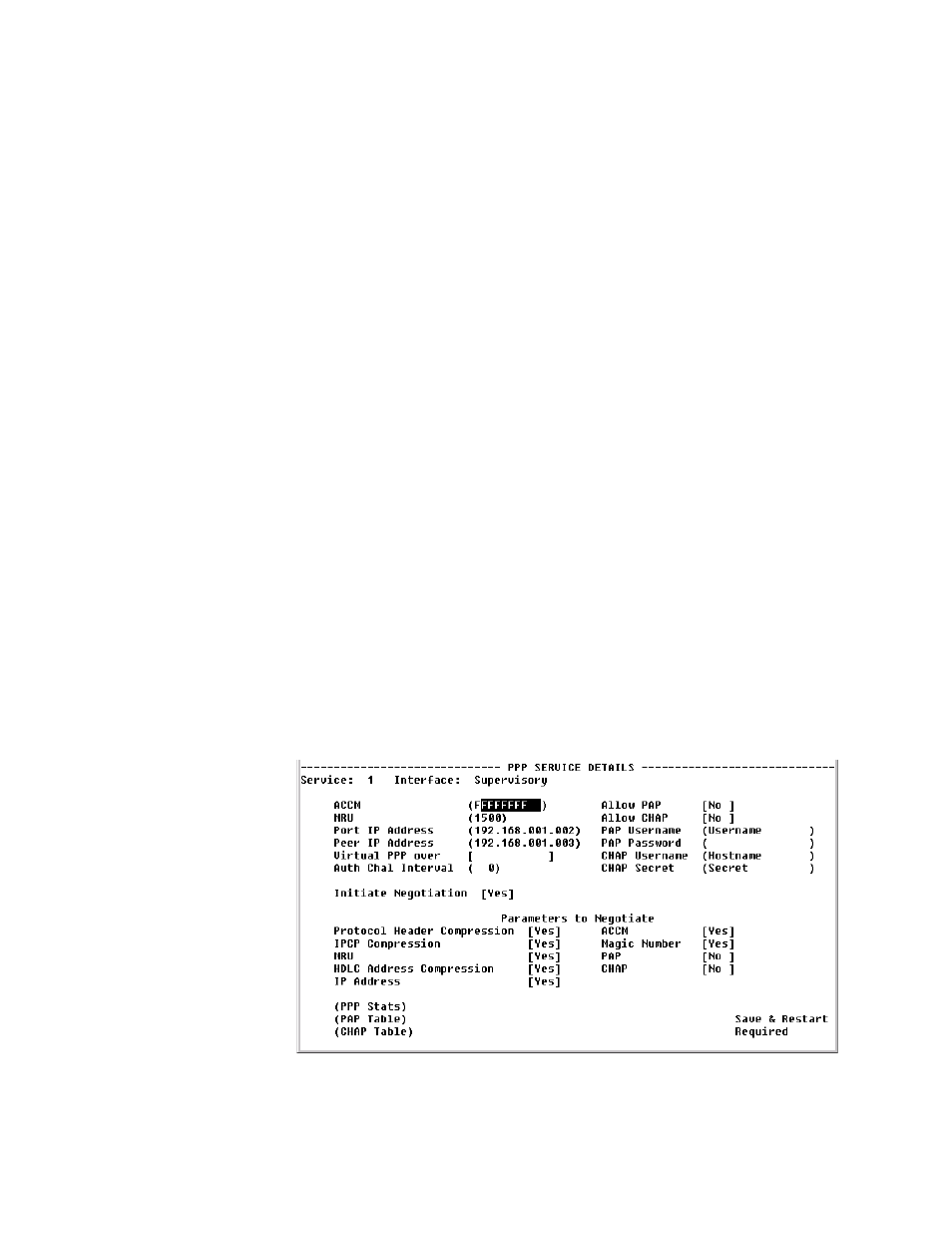 Ppp service details screen, Ppp service details screen -33 | Verilink WANsuite 5165 (34-00301.H) Product Manual User Manual | Page 157 / 235