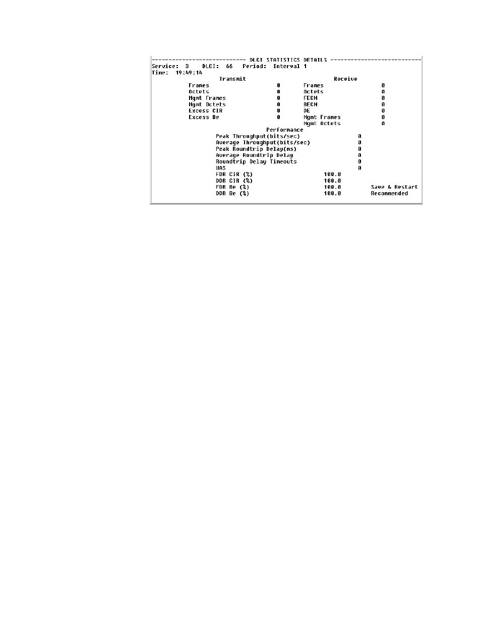 Dlci table screen, Dlci table screen -48 | Verilink WANsuite 5165 (34-00301.H) Product Manual User Manual | Page 172 / 235