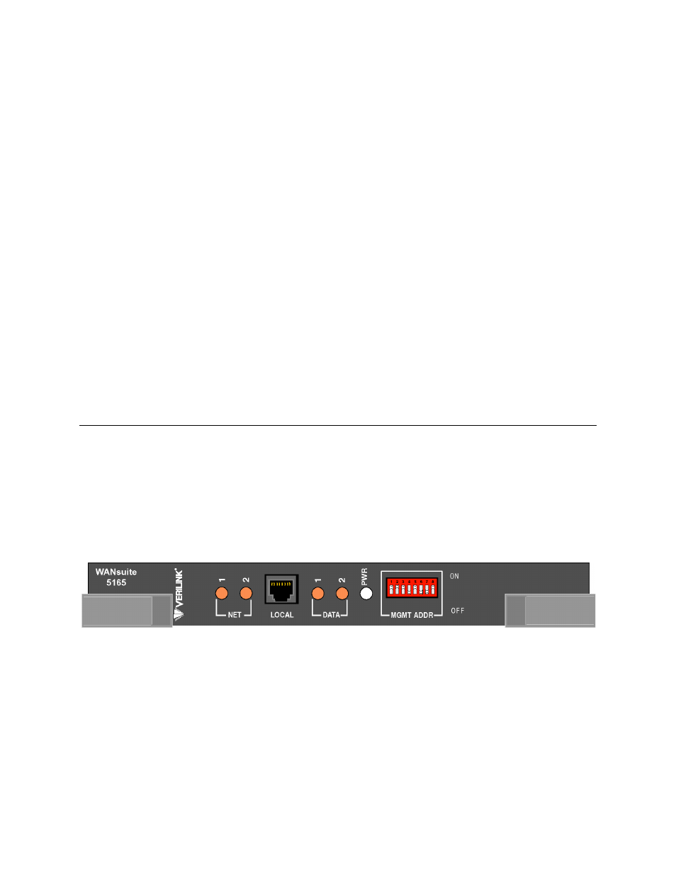 Front panel, Front panel -7 | Verilink WANsuite 5165 (34-00301.H) Product Manual User Manual | Page 21 / 235