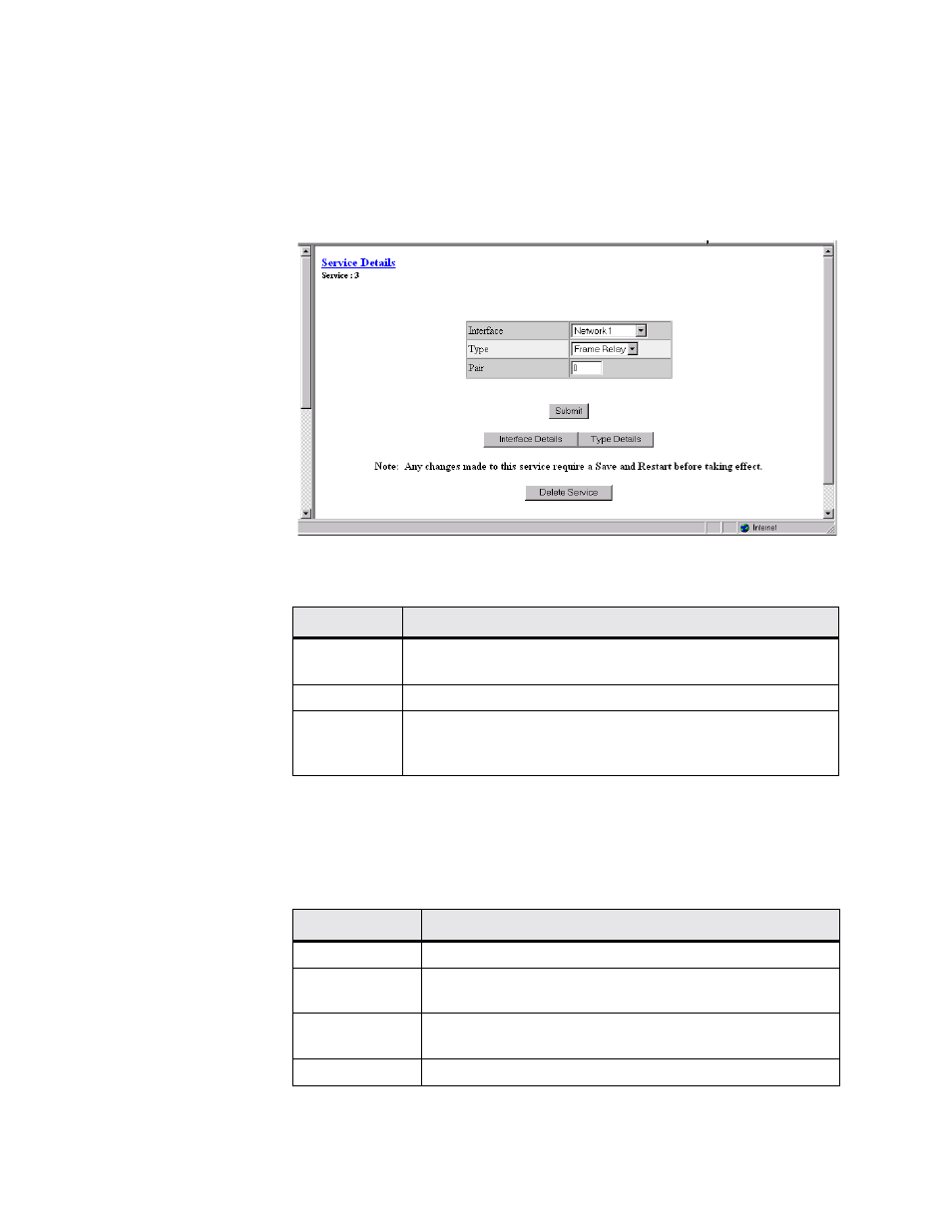 Service details screen, Service details screen -21 | Verilink WANsuite 5165 (34-00301.H) Product Manual User Manual | Page 51 / 235