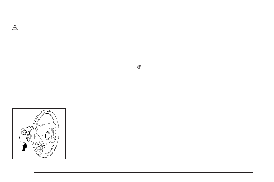 Hazard warning flashers, Horn, Tilt wheel | Heated steering wheel, Heated steering, Wheel | Cadillac 2009 Escalade ESV User Manual | Page 174 / 602