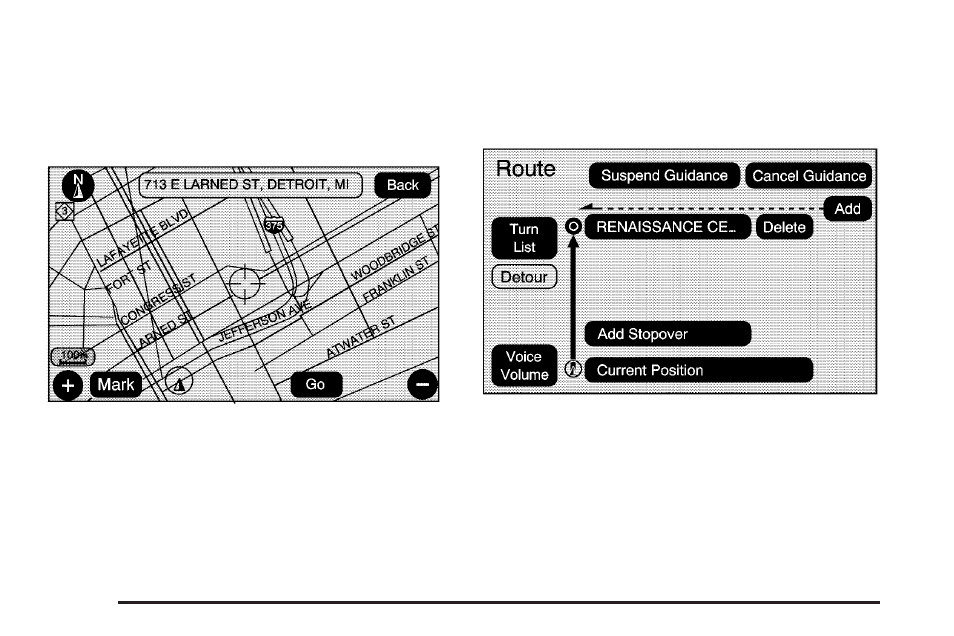 Getting started on your route | Cadillac 2009 Escalade ESV User Manual | Page 324 / 602