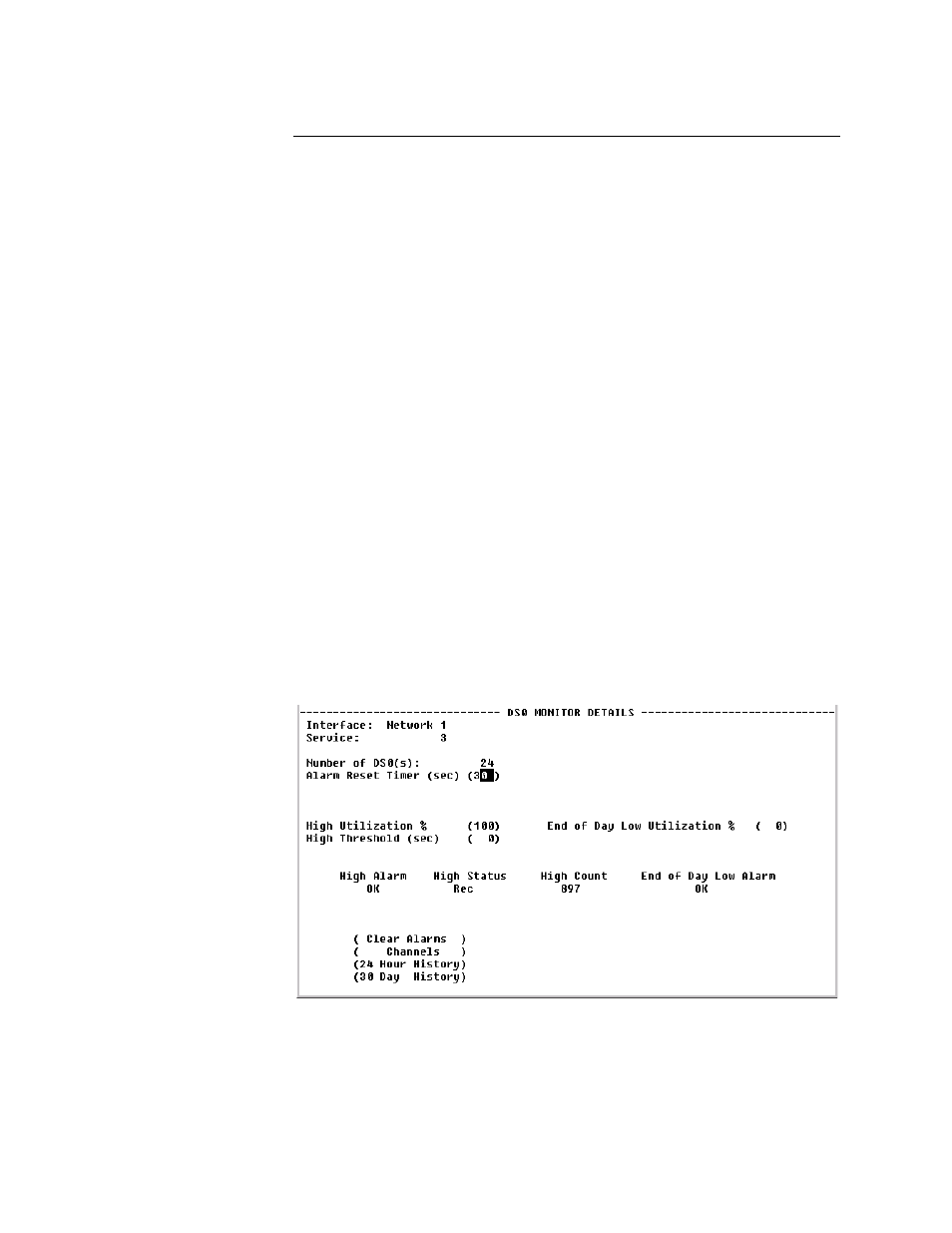 Ds0 monitor details screen, Ds0 monitor details screen -20 | Verilink WANsuite 5230 (34-00304.F) Product Manual User Manual | Page 136 / 233