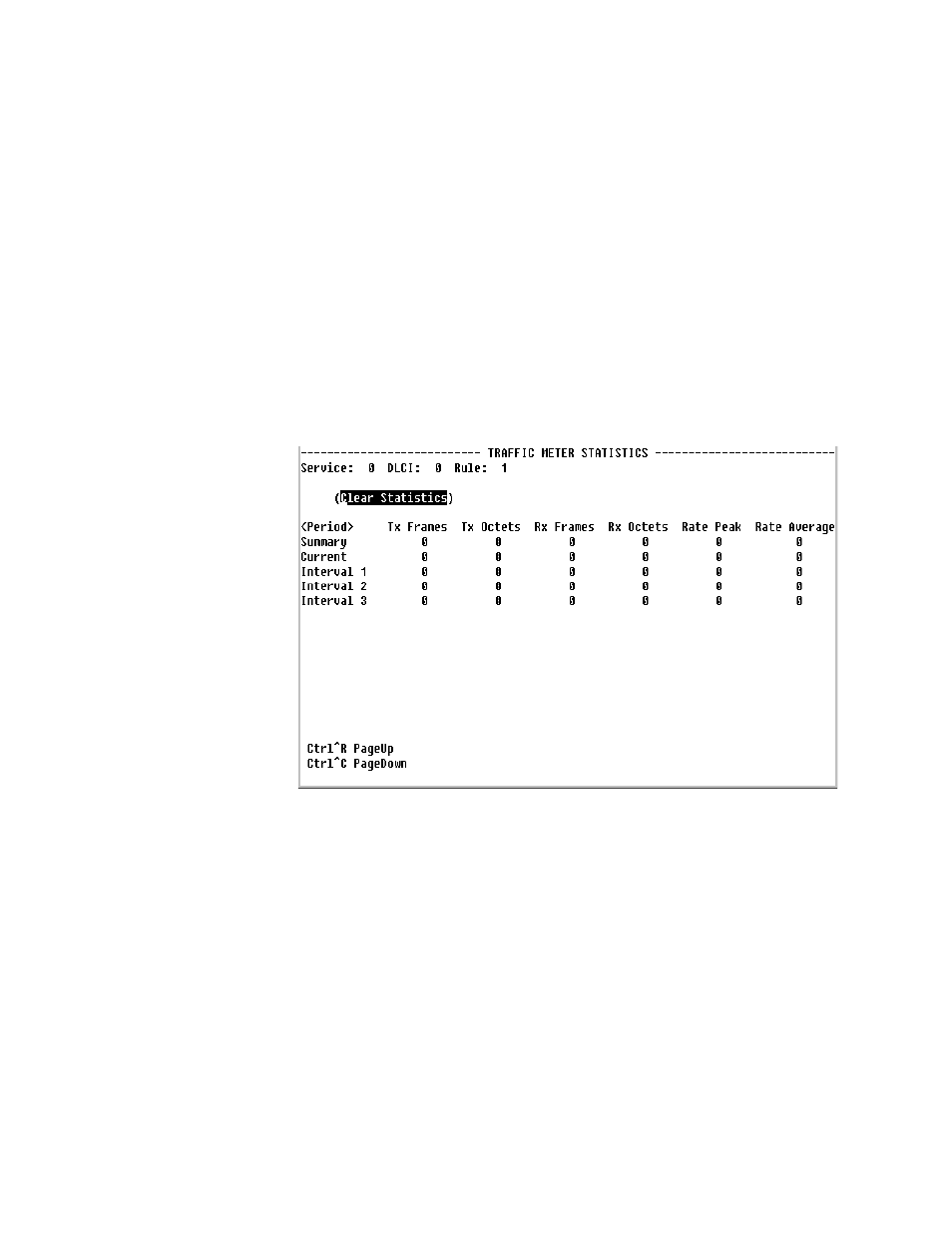Traffic meter statistics screen, Traffic meter statistics screen -47 | Verilink WANsuite 5230 (34-00304.F) Product Manual User Manual | Page 163 / 233