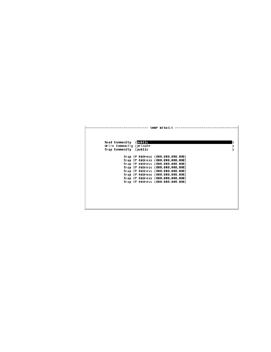 Snmp details screen, Diagnostics screen, Snmp details screen -48 diagnostics screen -48 | Verilink WANsuite 5230 (34-00304.F) Product Manual User Manual | Page 164 / 233