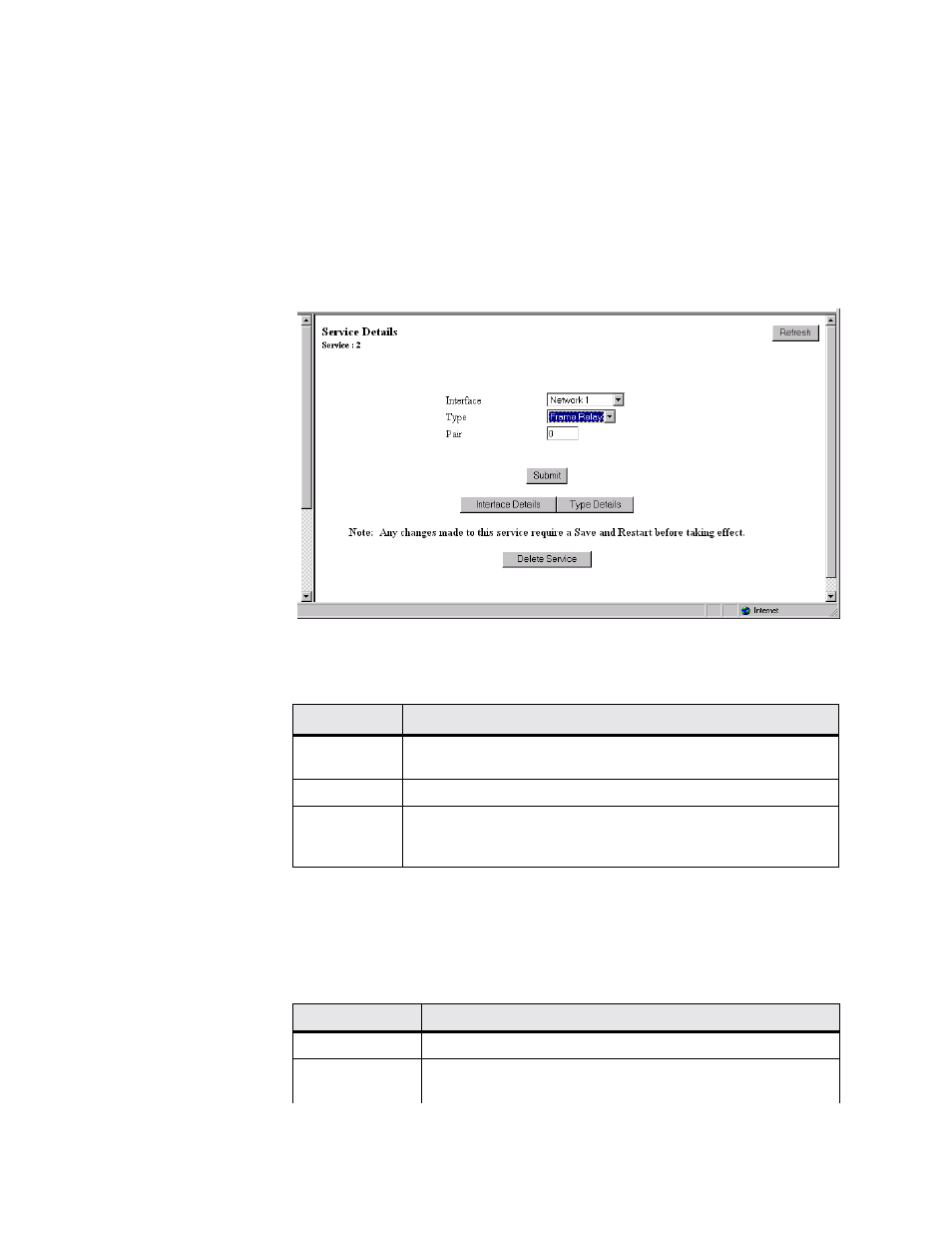 Service details screen, Service details screen -18 | Verilink WANsuite 5230 (34-00304.F) Product Manual User Manual | Page 48 / 233