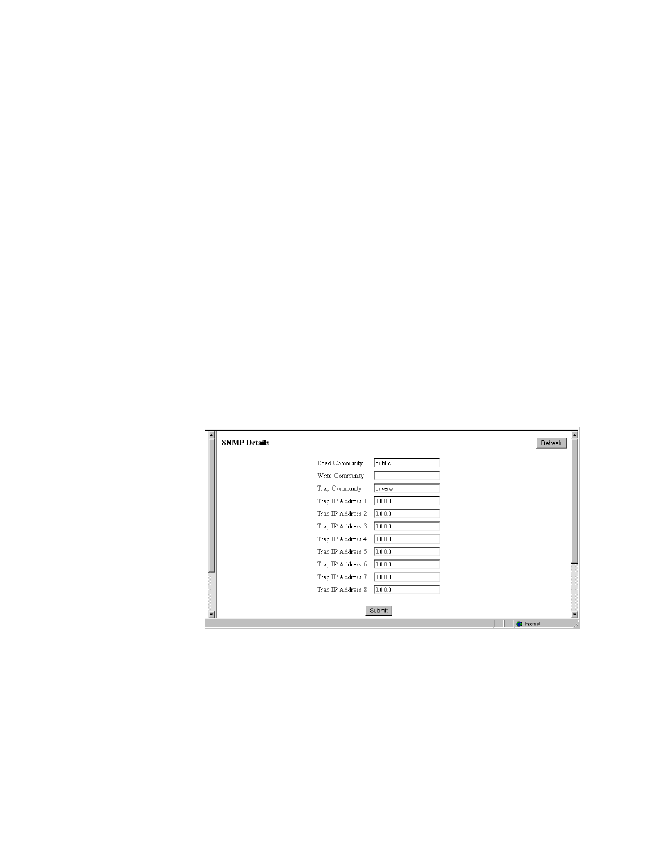 Snmp details screen, Snmp details screen -48 | Verilink WANsuite 5230 (34-00304.F) Product Manual User Manual | Page 78 / 233