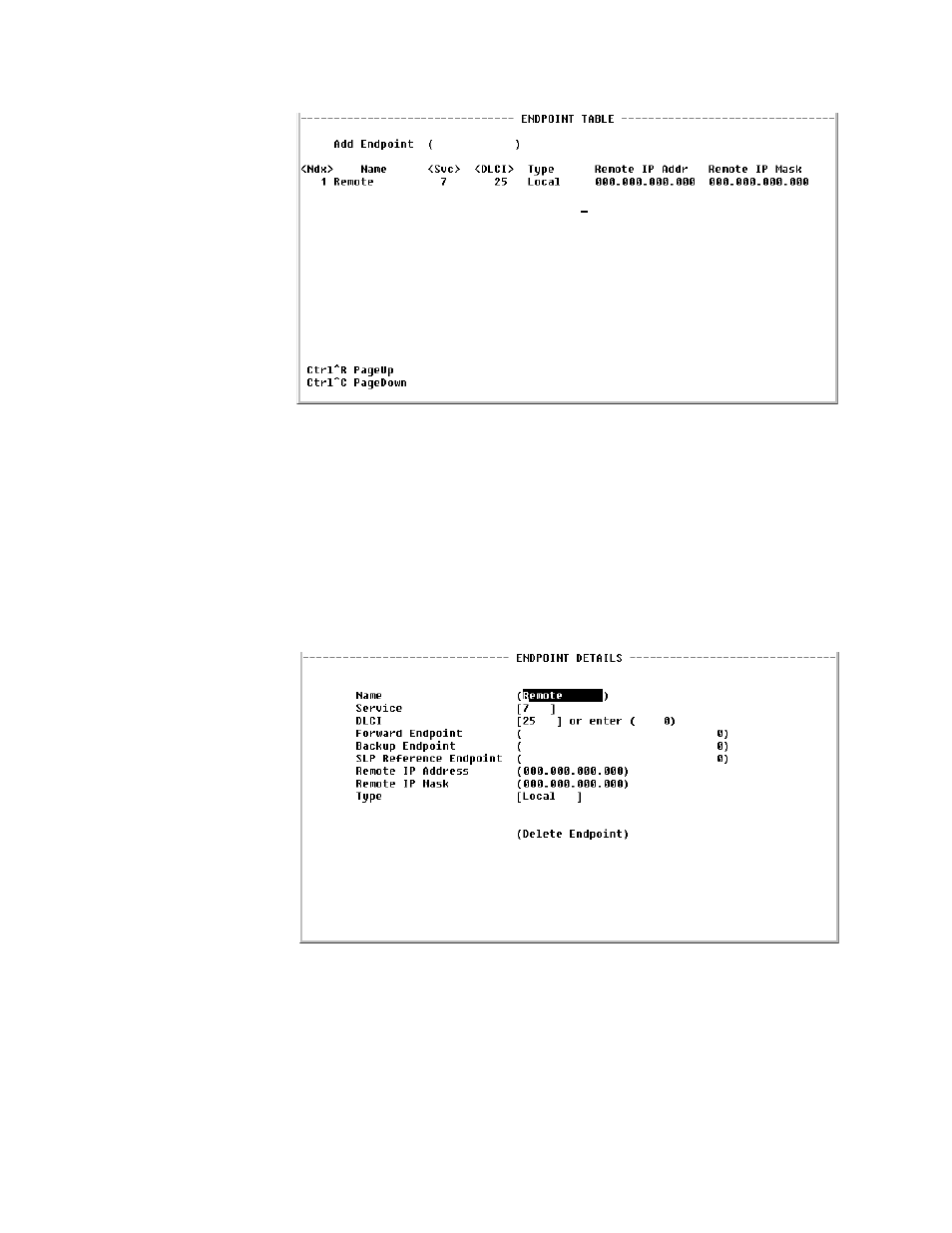 Endpoint details screen, Endpoint details screen -27, Figure 4.19) | Verilink WANsuite 5330 (34-00302.F) Product Manual User Manual | Page 105 / 135