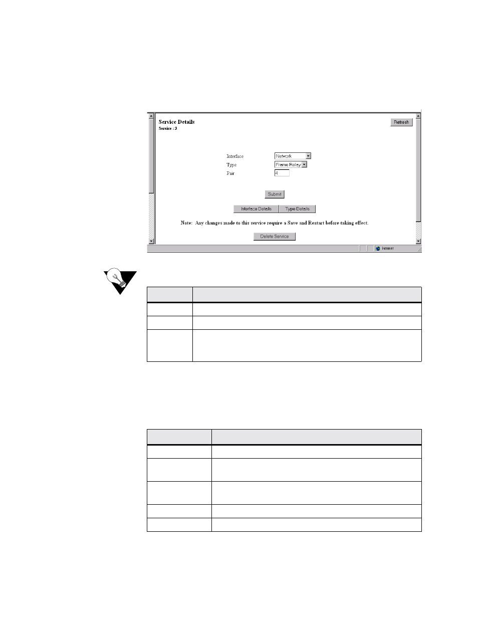 Service details screen, Service details screen -14 | Verilink WANsuite 5330 (34-00302.F) Product Manual User Manual | Page 42 / 135
