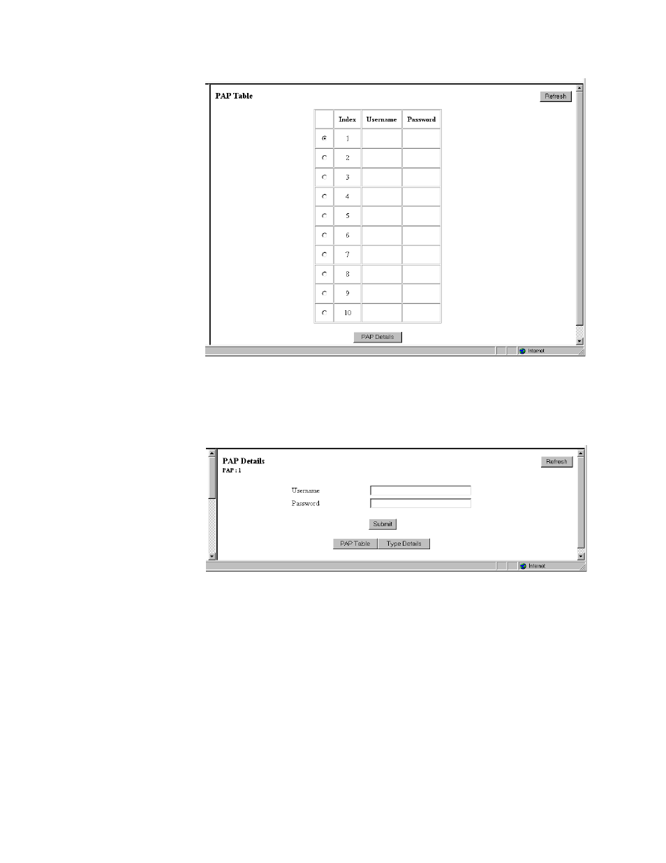 Chap table, Chap table -26 | Verilink WANsuite 5330 (34-00302.F) Product Manual User Manual | Page 54 / 135