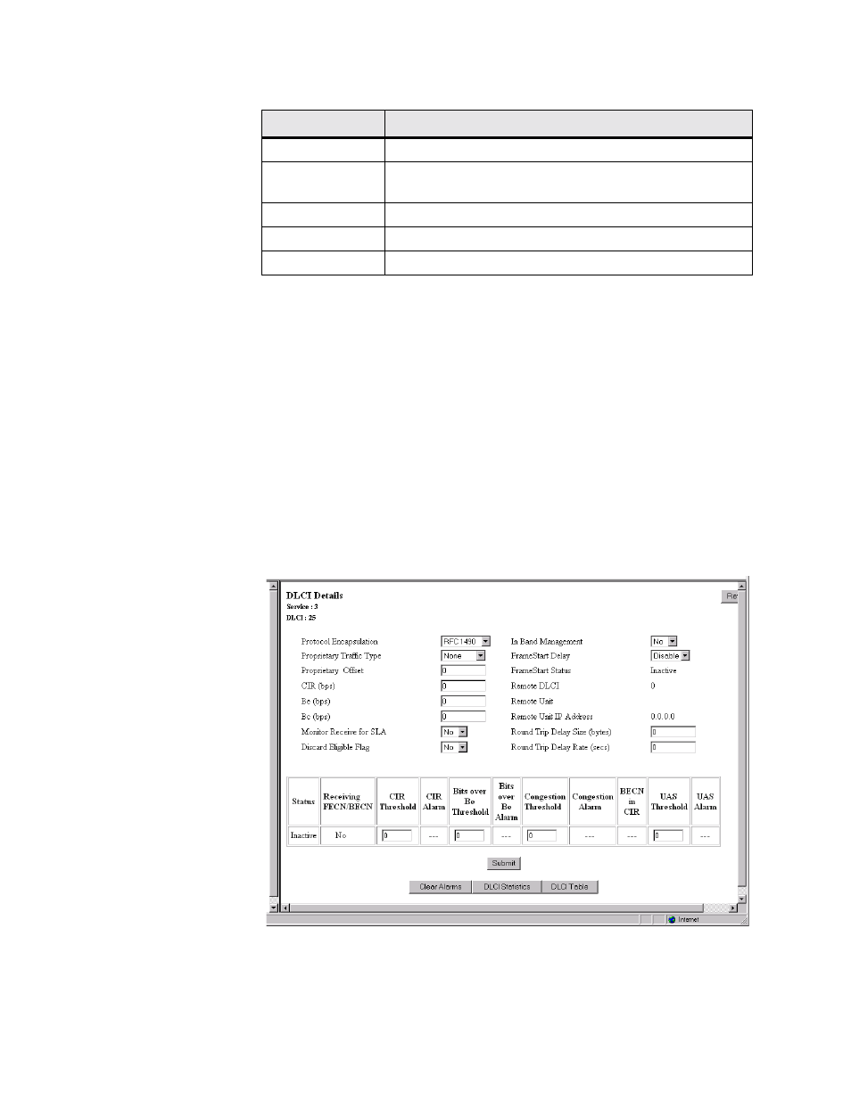 Endpoint service details screen, Dlci details screen | Verilink WANsuite 5330 (34-00302.F) Product Manual User Manual | Page 59 / 135