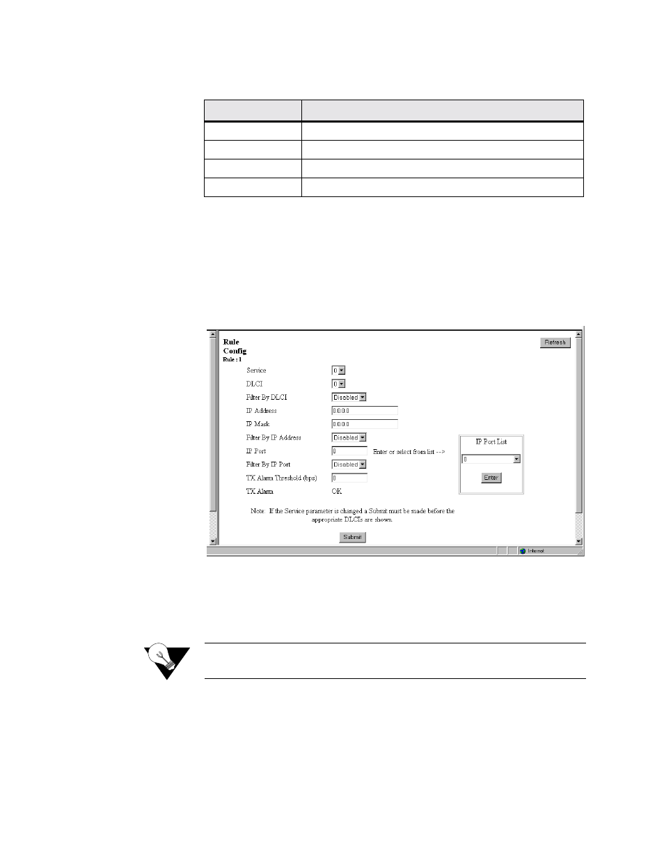 Rule configuration screen (rule details), Rule configuration screen (rule details) -37 | Verilink WANsuite 5330 (34-00302.F) Product Manual User Manual | Page 65 / 135