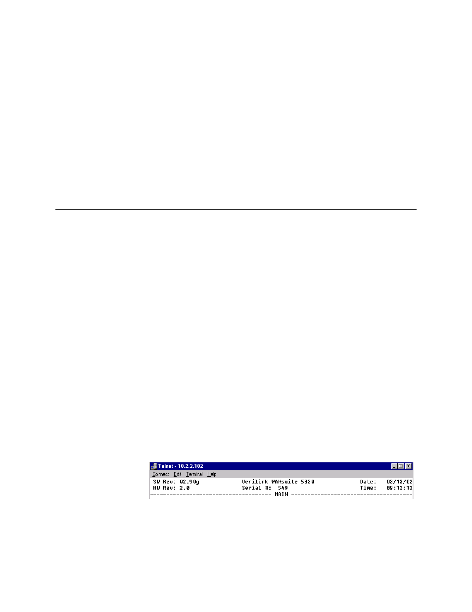 Chapter 4 vt100 interface, Introduction, Accessing the vt100 interface | Screen components, Introduction -1, Chapter 4, "vt100 interface, Vt100 i, Nterface | Verilink WANsuite 5330 (34-00302.F) Product Manual User Manual | Page 79 / 135