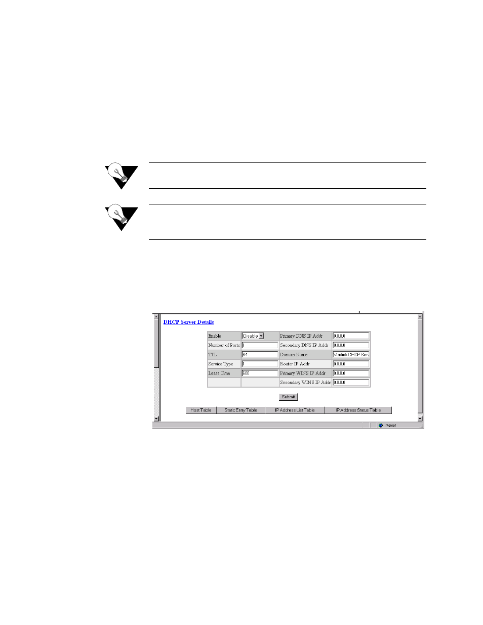 Dhcp server details screen, Dhcp server details screen -73 | Verilink WANsuite 5370 (34-00310.D) Product Manual User Manual | Page 103 / 235
