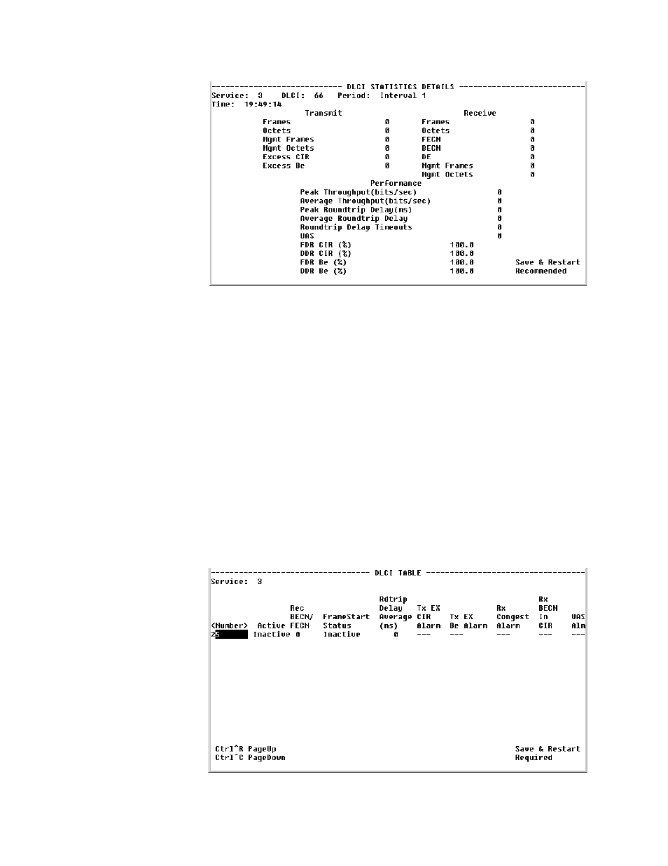 Dlci table screen, Dlci table screen -40 | Verilink WANsuite 5370 (34-00310.D) Product Manual User Manual | Page 156 / 235