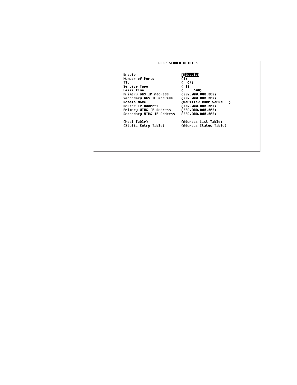 Dhcp server details screen, Dhcp server details screen -72 | Verilink WANsuite 5370 (34-00310.D) Product Manual User Manual | Page 188 / 235